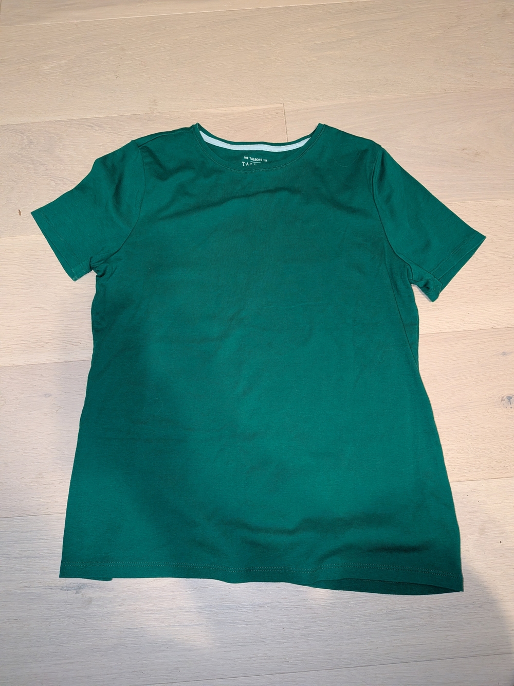 Talbots Green Short Sleeve Crewneck Tee - Picture 3 of 6